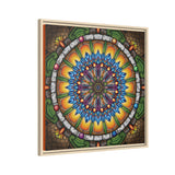 Emerald Arrows Mandala - Framed Canvas