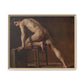 Courbet, Gustave - Study of a Nude Man (1840) - Matte Canvas, Framed