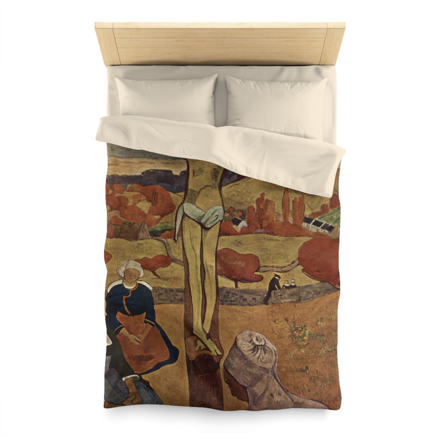 Gauguin, Paul - The Yellow Christ (1889) - Microfiber Duvet Cover