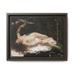 Courbet, Gustave - Woman with a Parrot (1866) - Matte Canvas, Framed