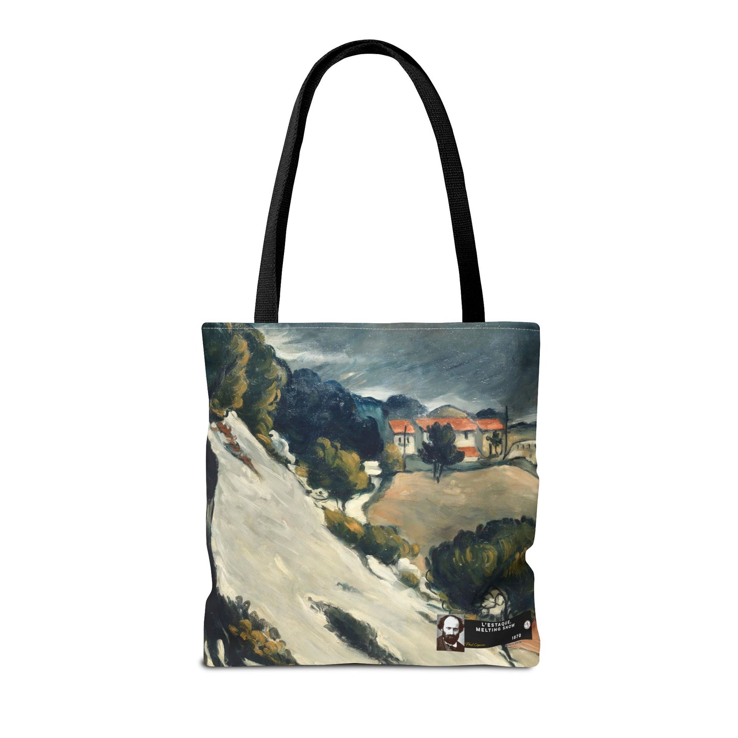 Cézanne, Paul - L’Estaque, Melting Snow (1870) - Tote Bag