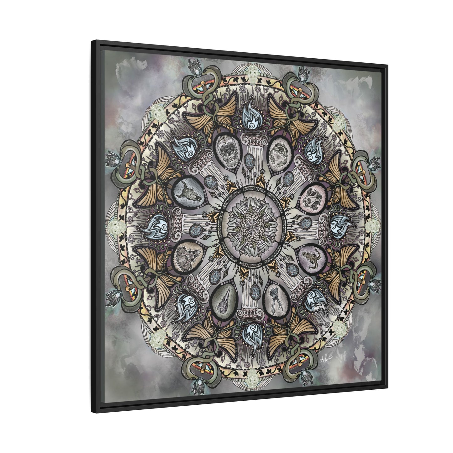 Memento Mori - Framed Matte Canvas