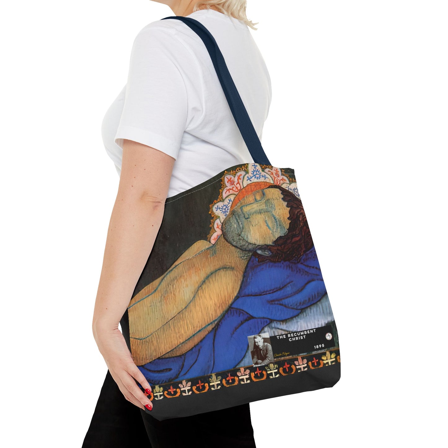 Filiger, Charles - The Recumbent Christ (1895) - Tote Bag