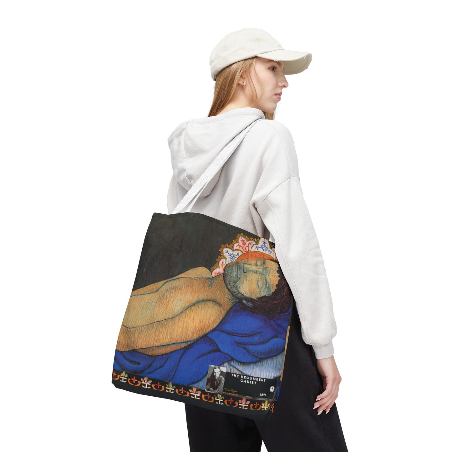 Filiger, Charles - The Recumbent Christ (1895) - Tote Bag