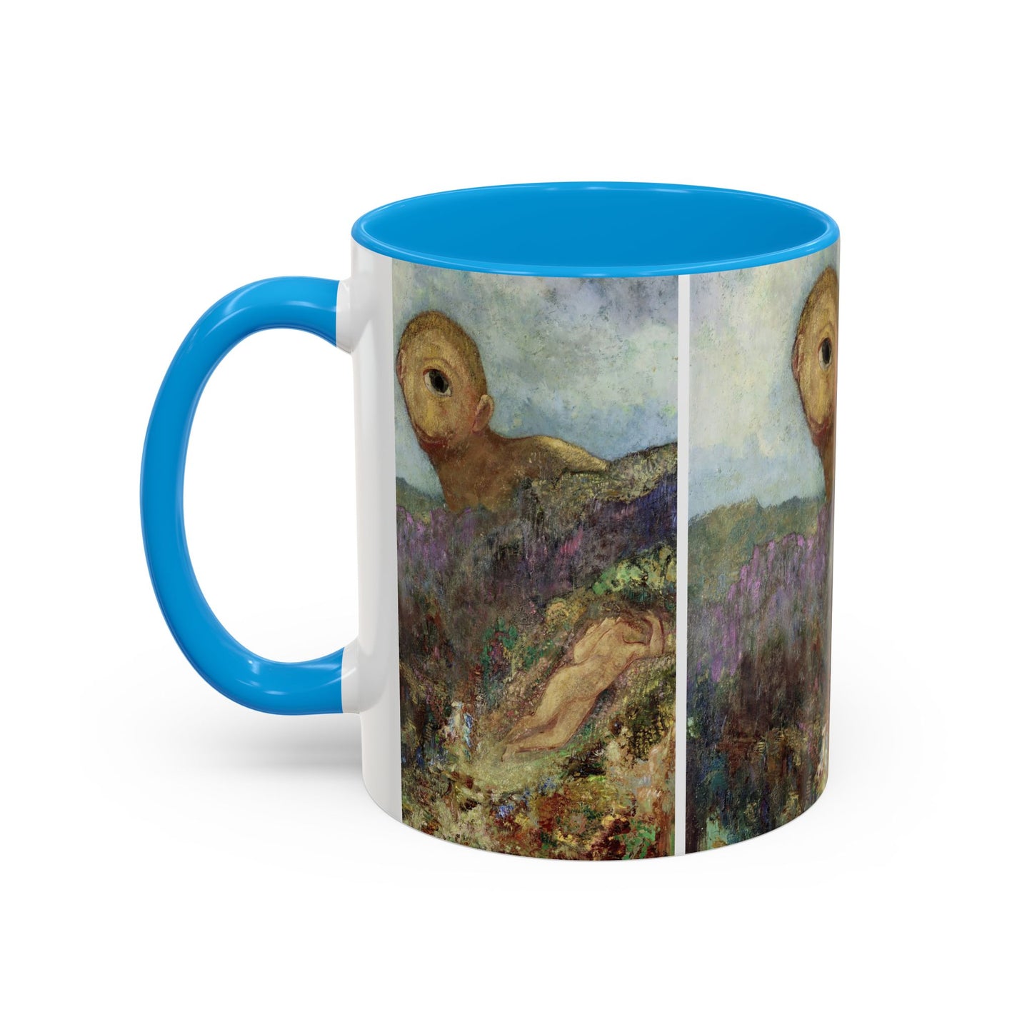 Redon, Odilon - The Cyclops (1914) - Colorful Accent Mugs
