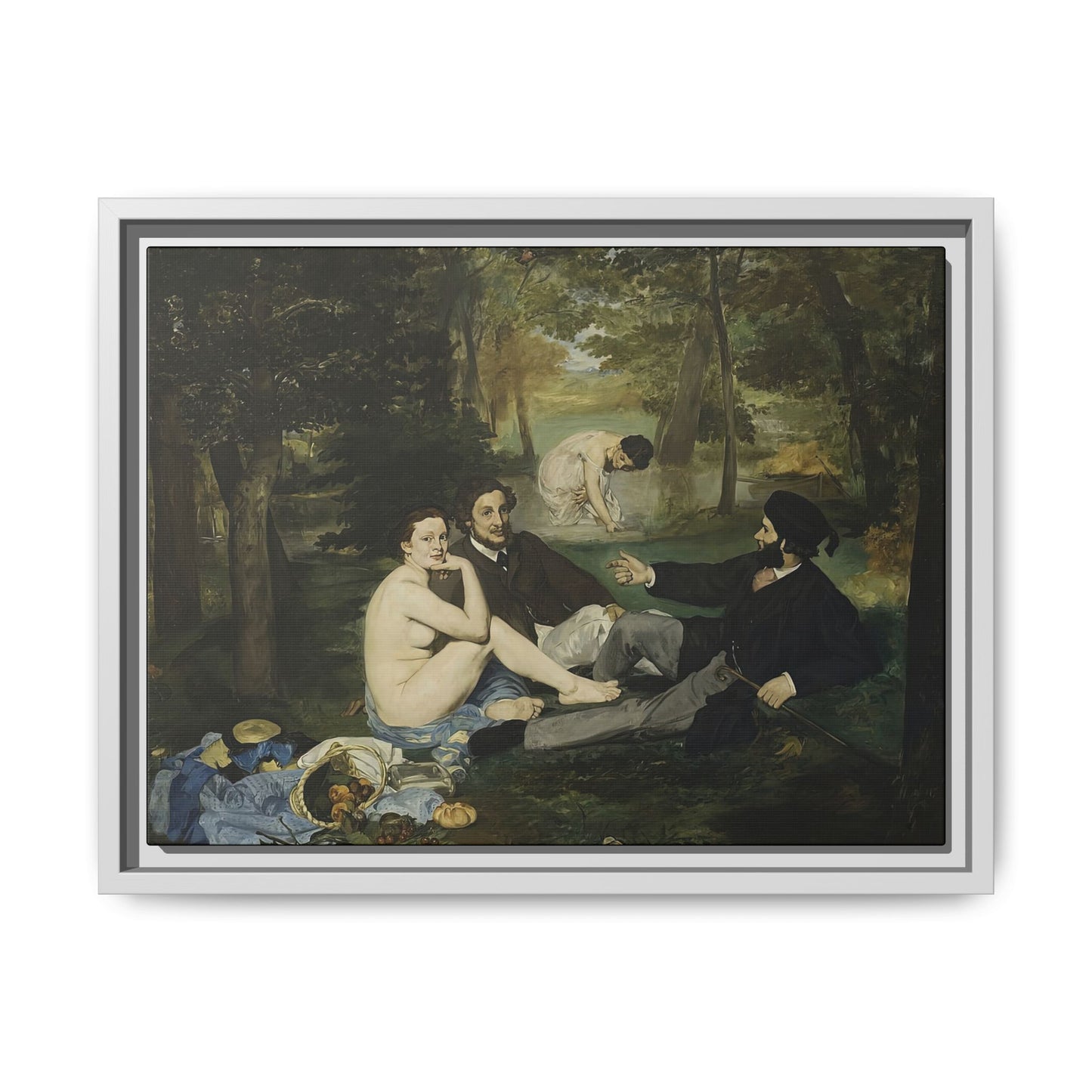 Manet, Édouard - Luncheon on the Grass (1863) - Matte Canvas, Framed