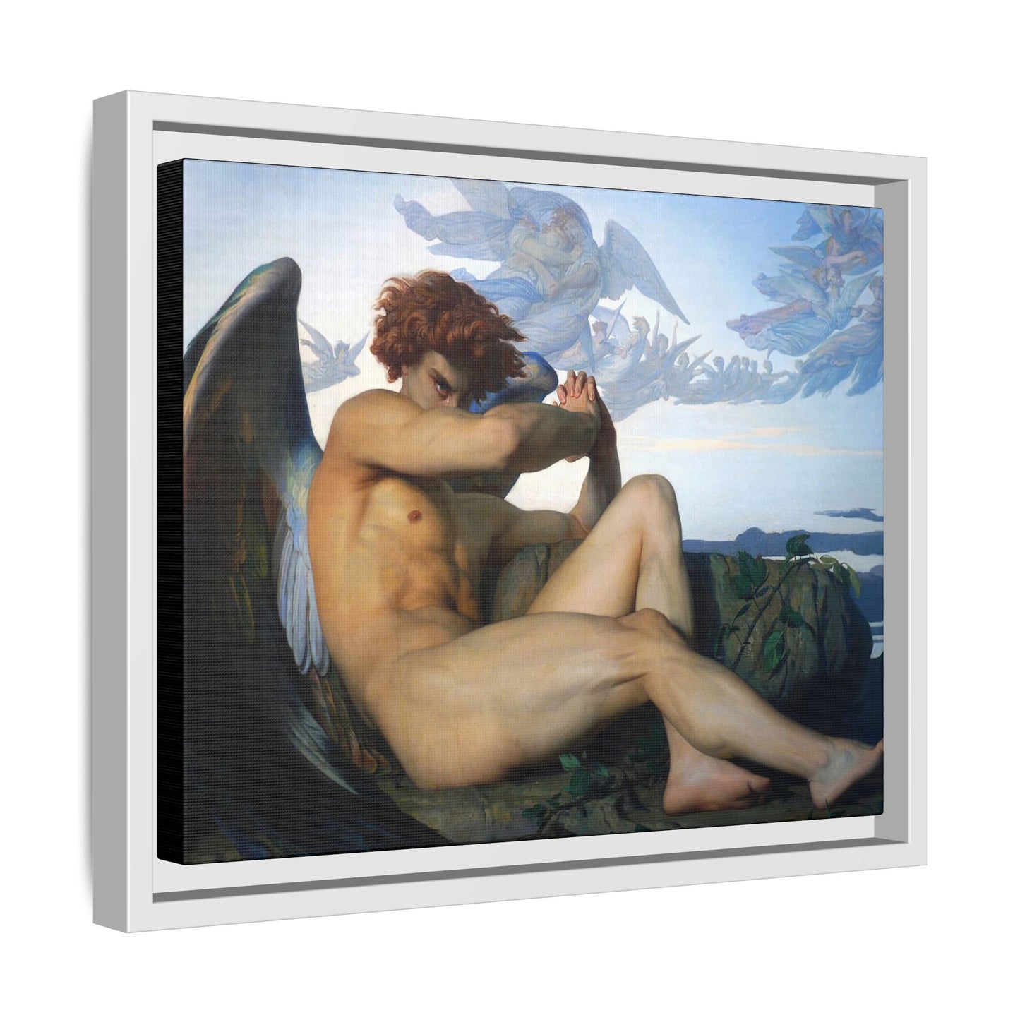Cabanel, Alexandre - The Fallen Angel (1847) - Matte Canvas, Framed