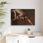 Courbet, Gustave - Study of a Nude Man (1840) - Matte Canvas, Framed