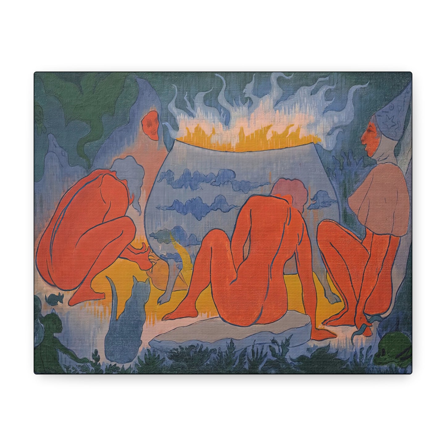 Ranson, Paul - Witches Around the Fire (1891) - Canvas Block, unframed