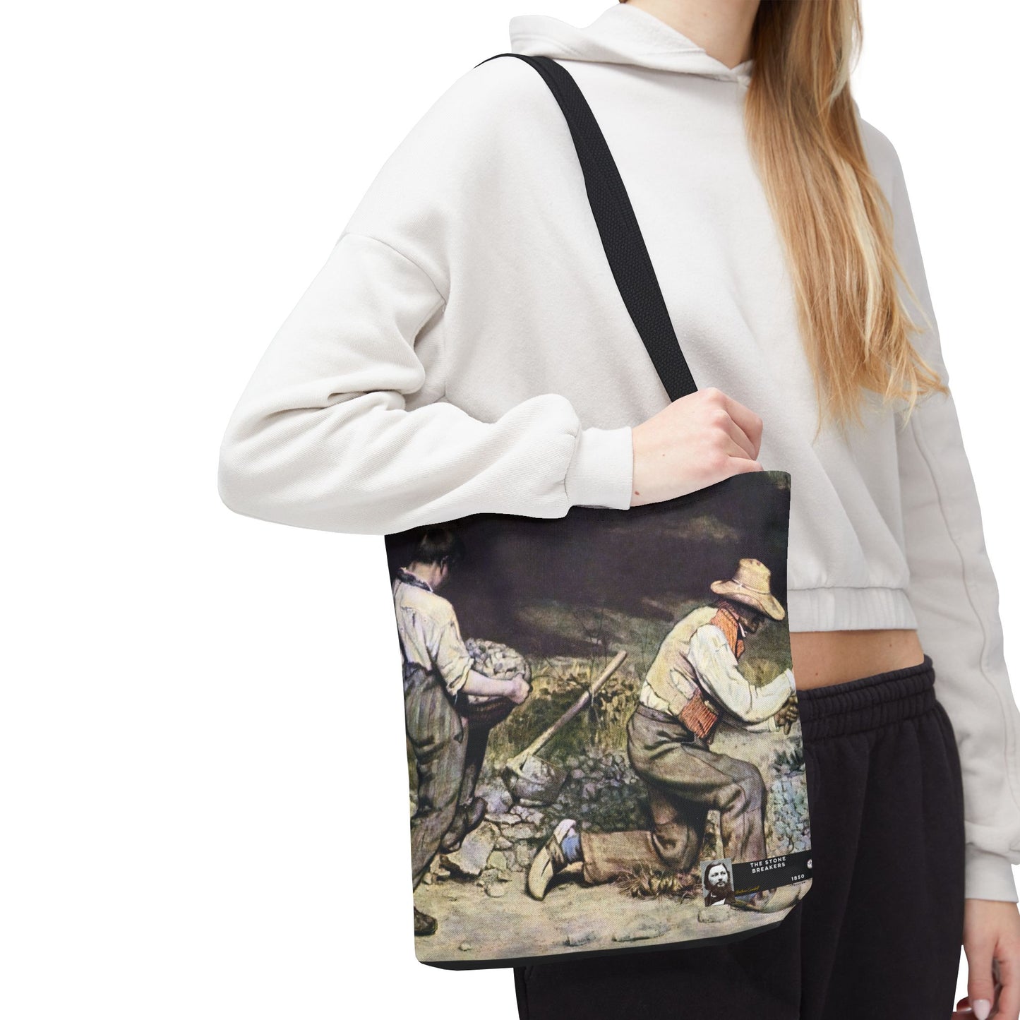 Courbet, Gustave - The Stone Breakers (1850) - Tote Bag