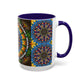 Pacio, Adam - Emerald Arrows Mandala - Colorful Accent Mugs
