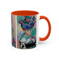 Matisse, Henri - Woman with a Hat (1905) - Colorful Accent Mugs