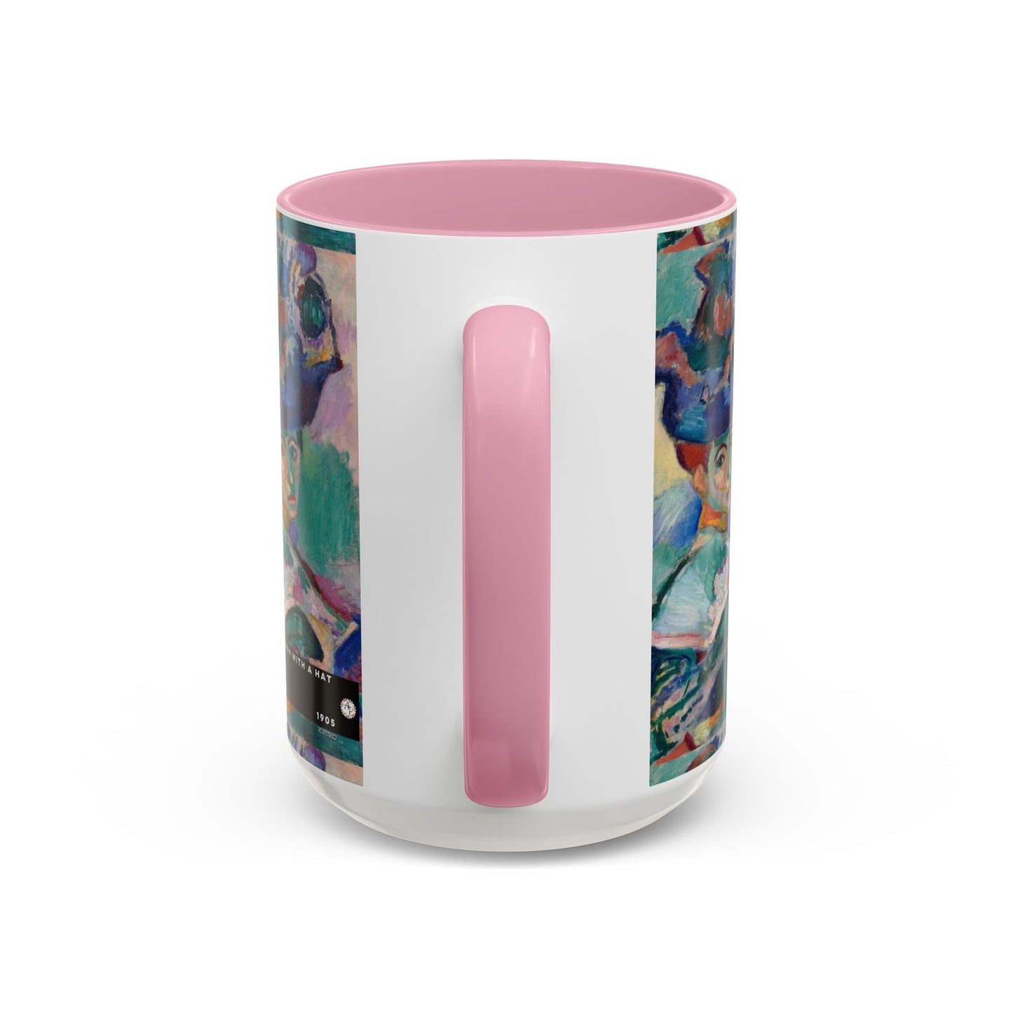 Matisse, Henri - Woman with a Hat (1905) - Colorful Accent Mugs