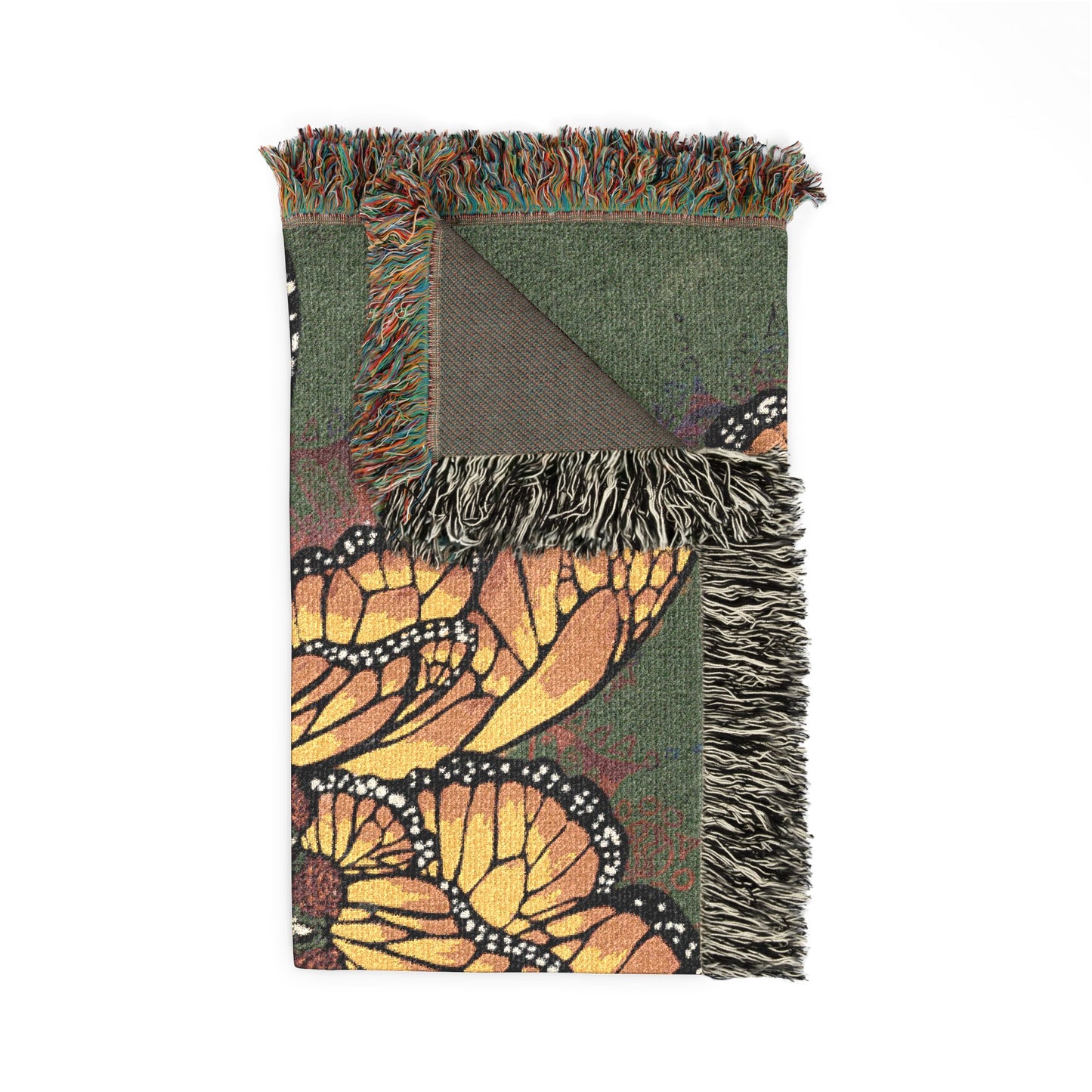 Pacio, Adam - Monarch Butterfly Mandala - Woven Blanket