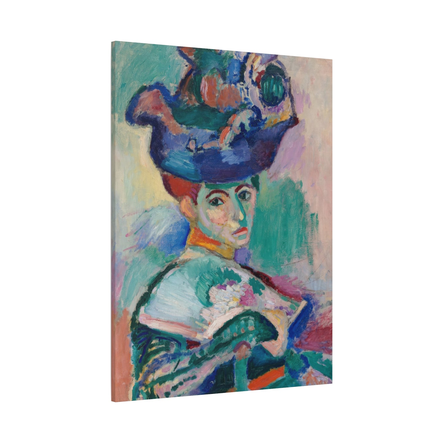 Matisse, Henri - Woman with a Hat (1905) - Canvas Block, unframed