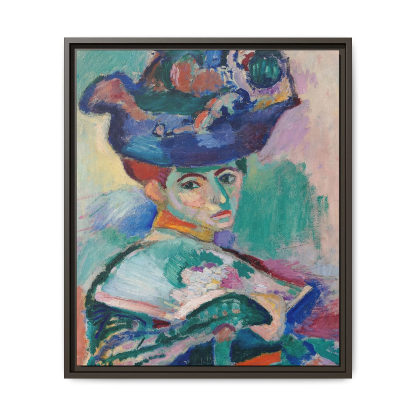 Matisse, Henri - Woman with a Hat (1905) - Matte Canvas, Framed