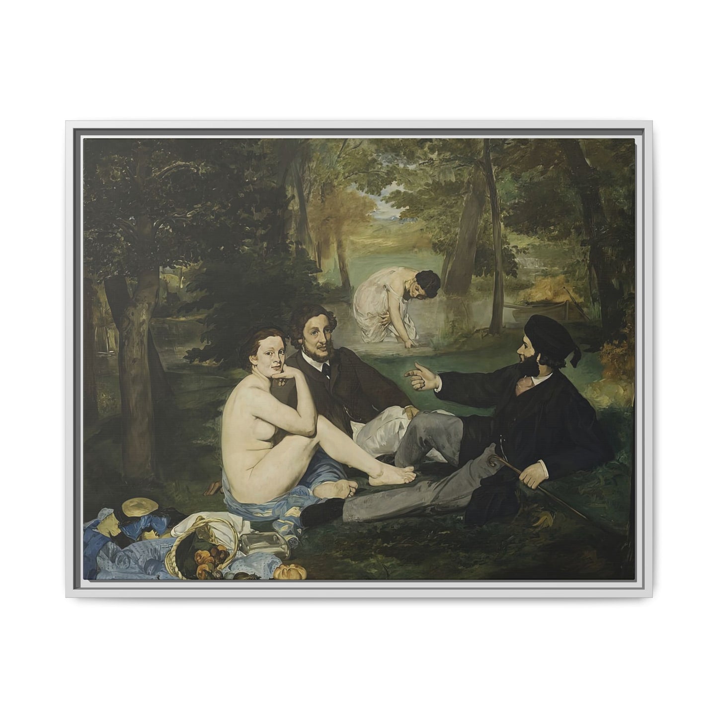 Manet, Édouard - Luncheon on the Grass (1863) - Matte Canvas, Framed