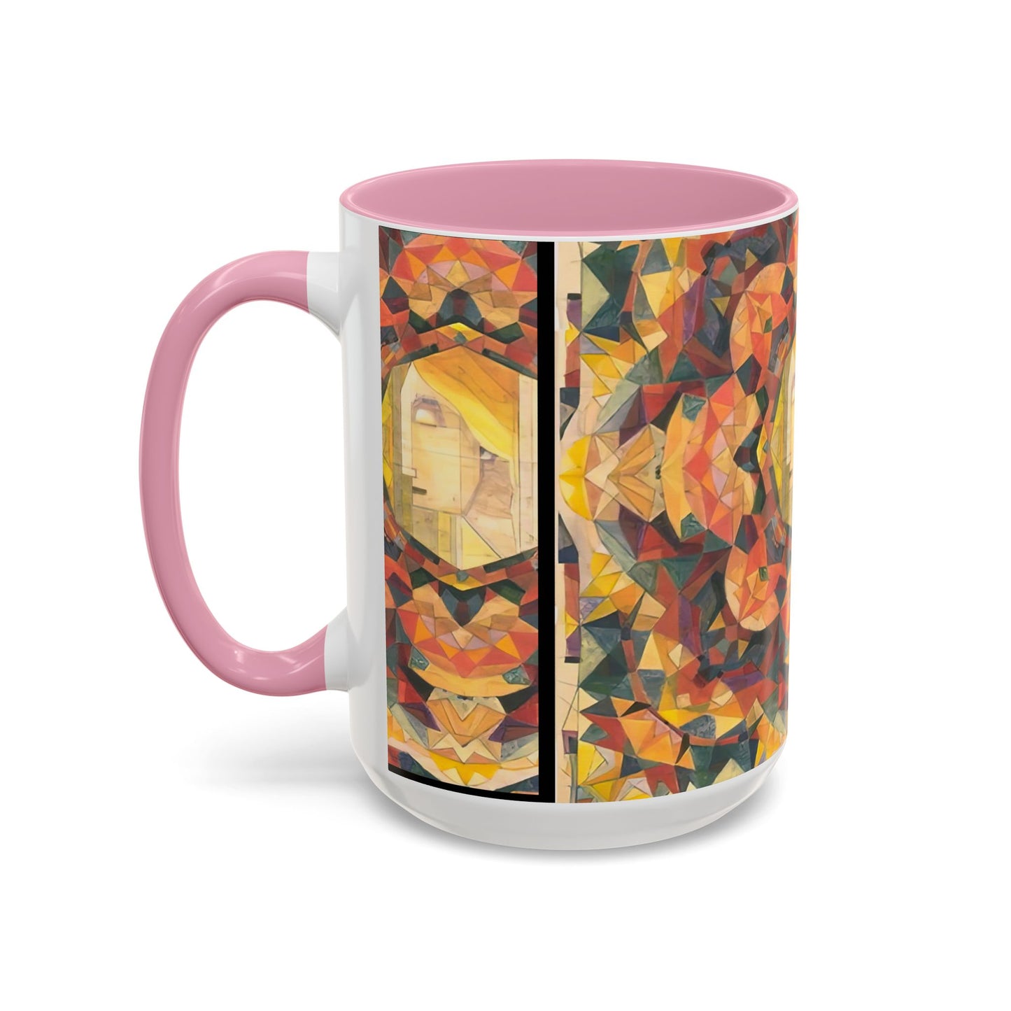 Filiger, Charles - Woman’s Head with Closed Eyes (1893) - Colorful Accent Mugs