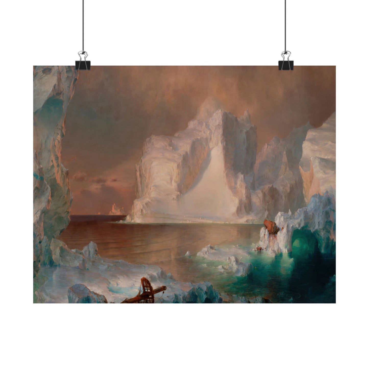 Church, Frederic Edwin - The Icebergs (1861) - Satin Posters