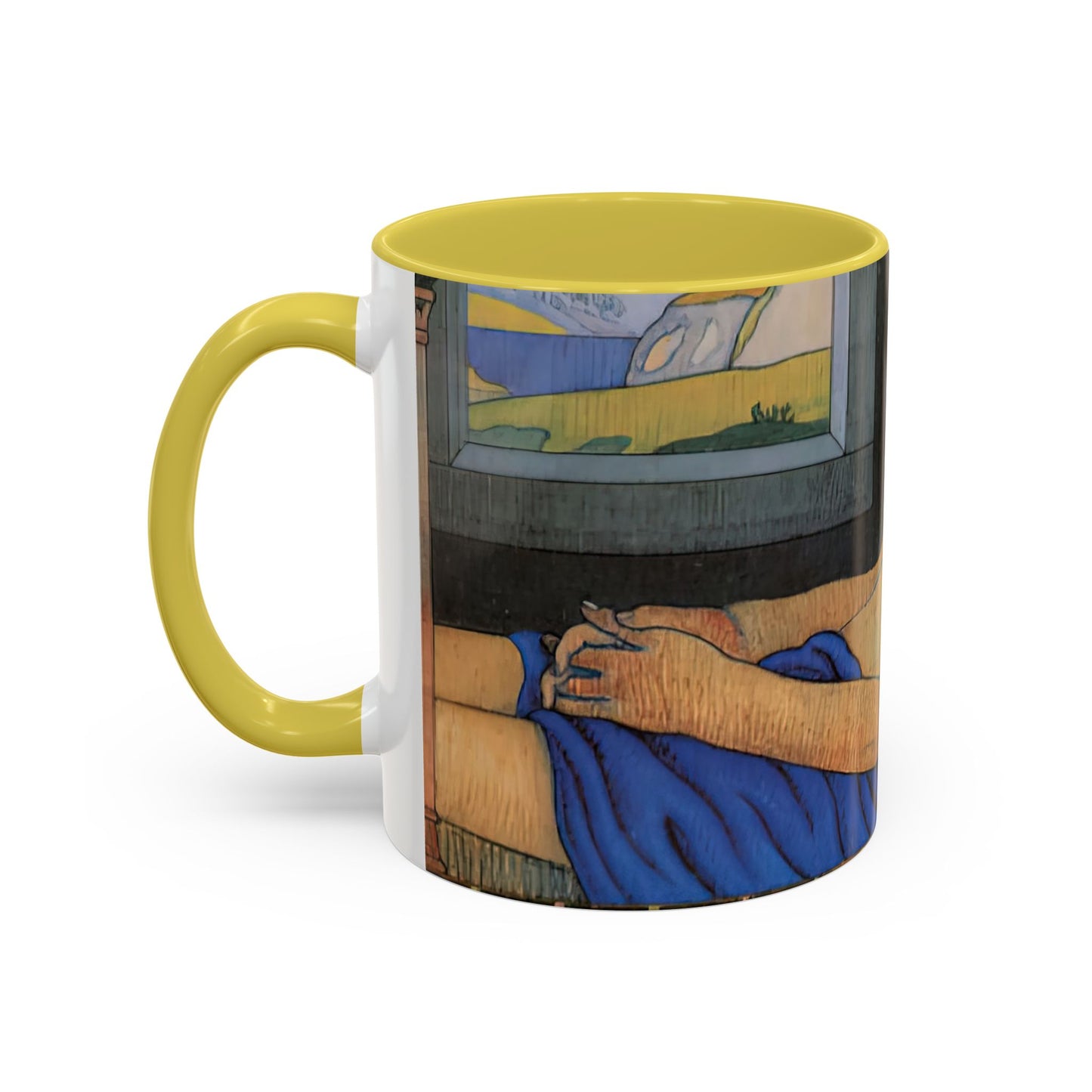 Filiger, Charles - The Recumbent Christ (1895) - Colorful Accent Mugs