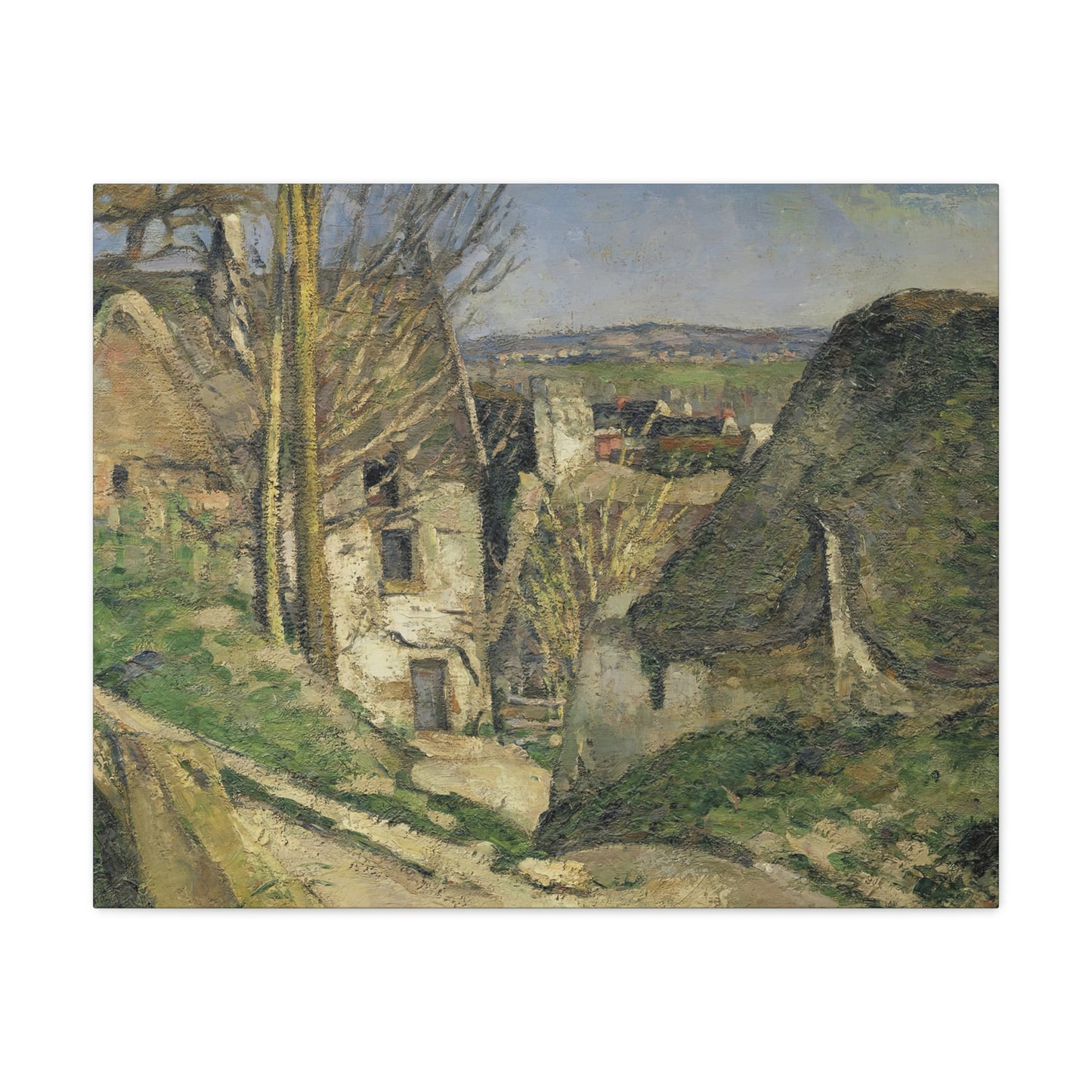 Cézanne, Paul - The House of the Hanged Man (1874) - Canvas Block, unframed