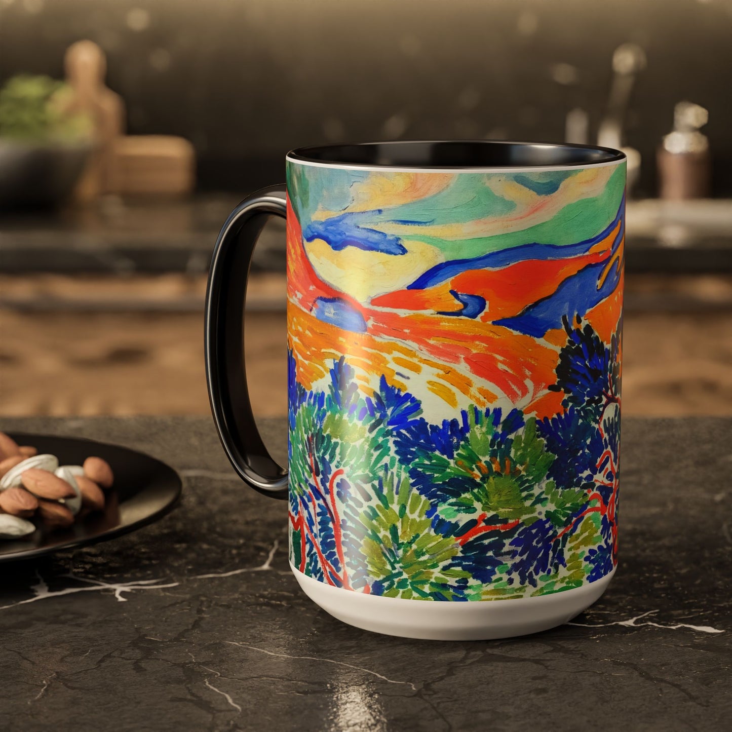 Derain, André - Mountains at Collioure (1905) - Colorful Accent Mugs