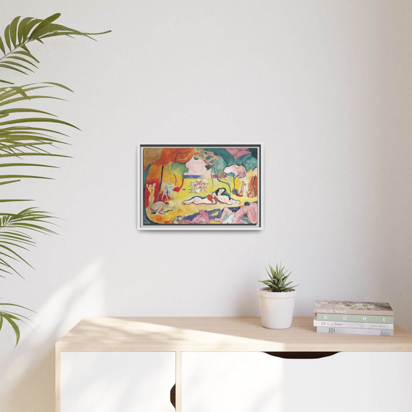 Matisse, Henri - The Joy of Life (1905) - Matte Canvas, Framed