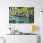 Monet, Claude - La Grenouillere (1869) - Canvas Block, unframed