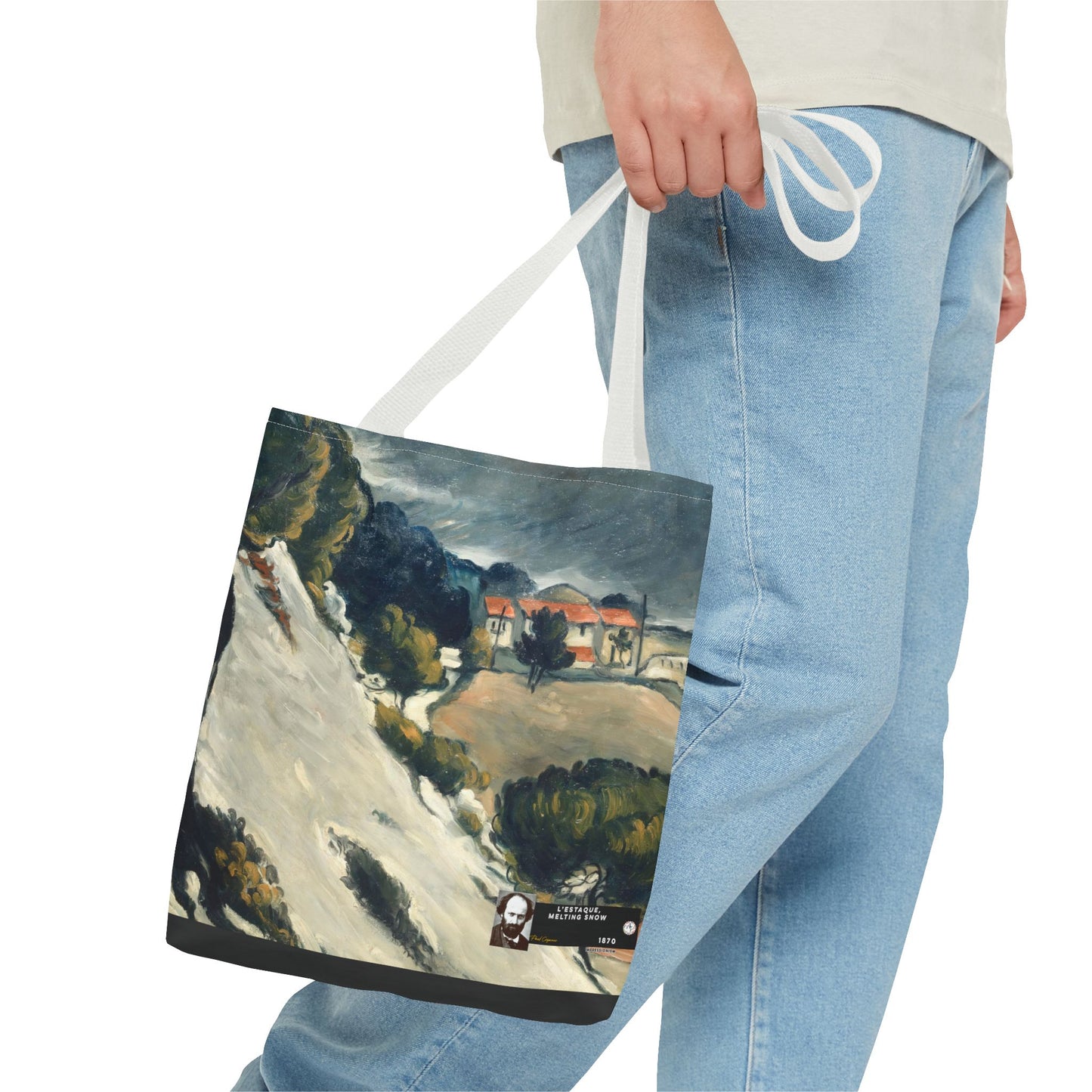 Cézanne, Paul - L’Estaque, Melting Snow (1870) - Tote Bag