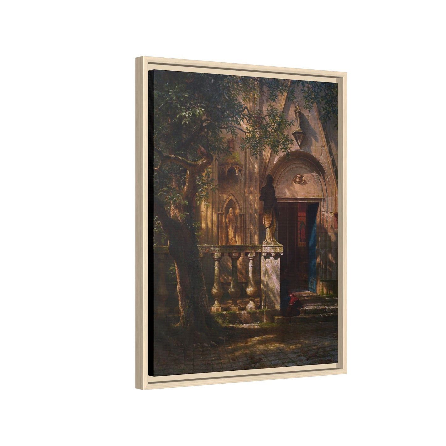 Bierstadt, Albert - Sunlight and Shadow  (1854) - Matte Canvas, Framed