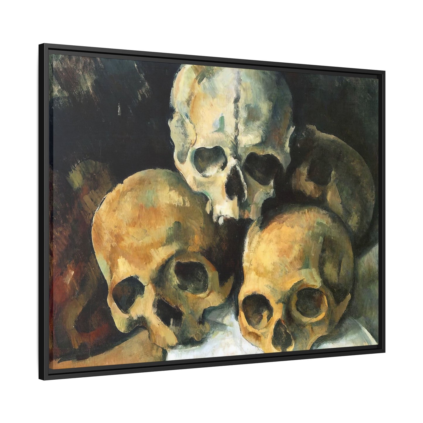 Cézanne, Paul - Pyramid of Skulls (1901) - Matte Canvas, Framed