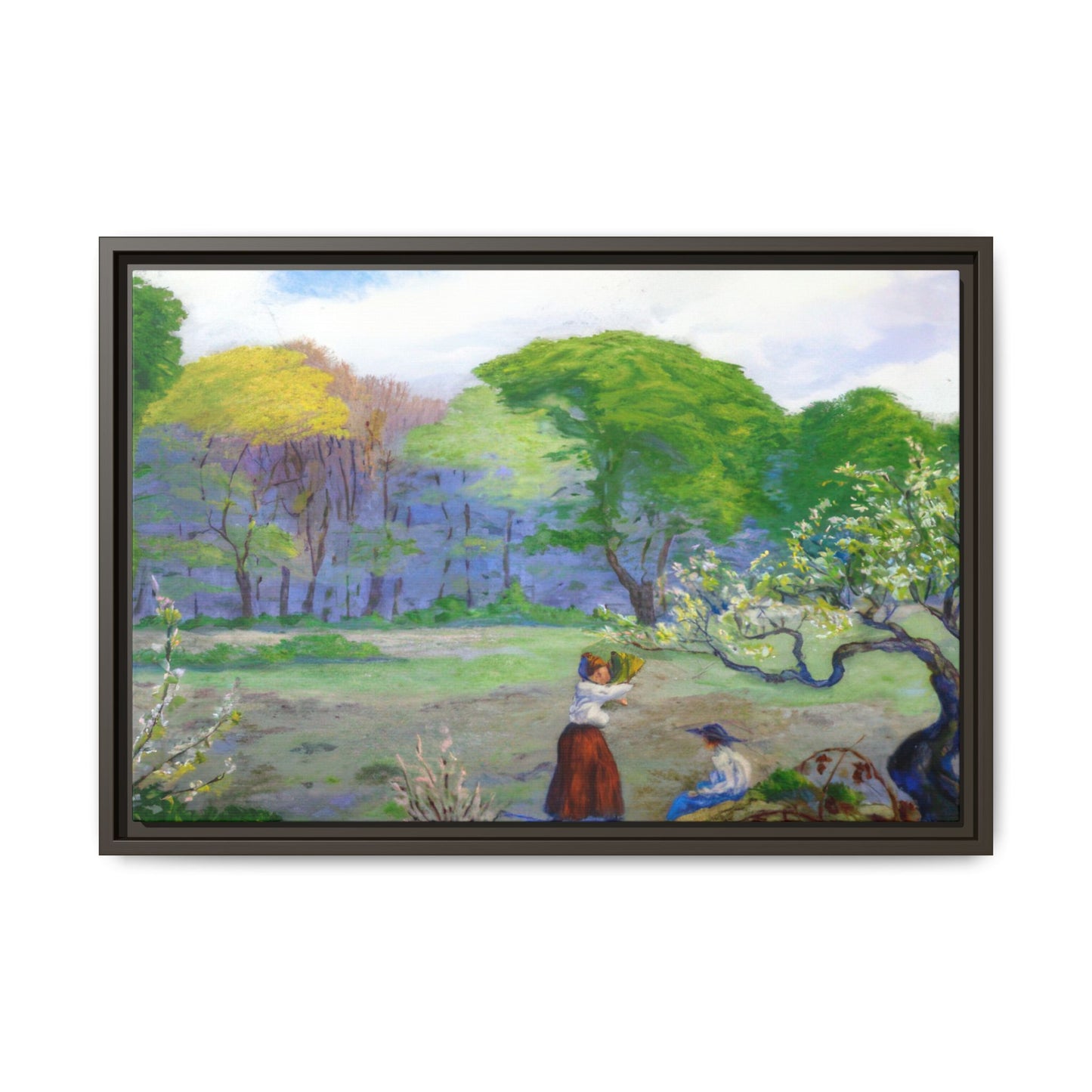 Ranson, Paul - Picking Flowers (1890) - Matte Canvas, Framed