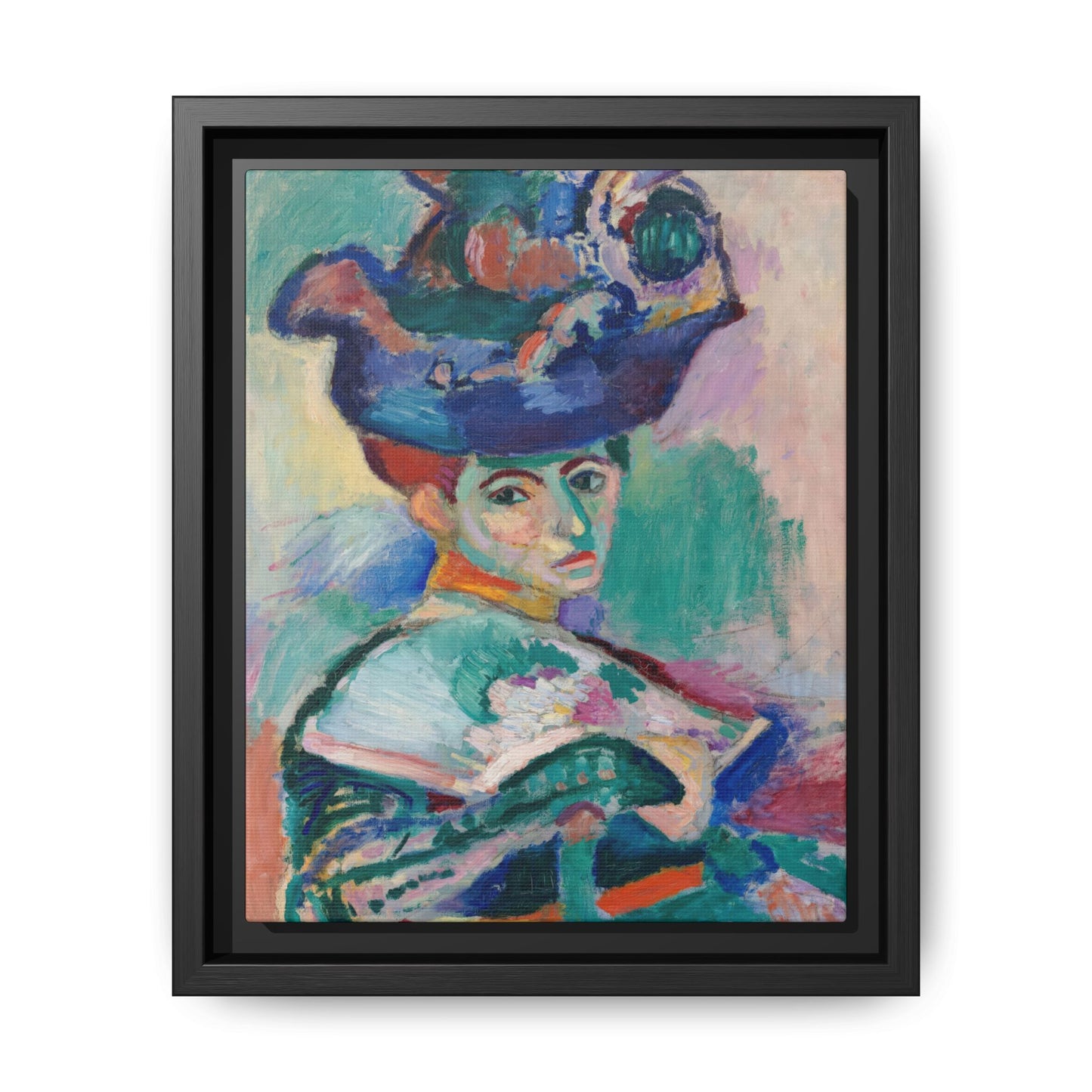 Matisse, Henri - Woman with a Hat (1905) - Matte Canvas, Framed