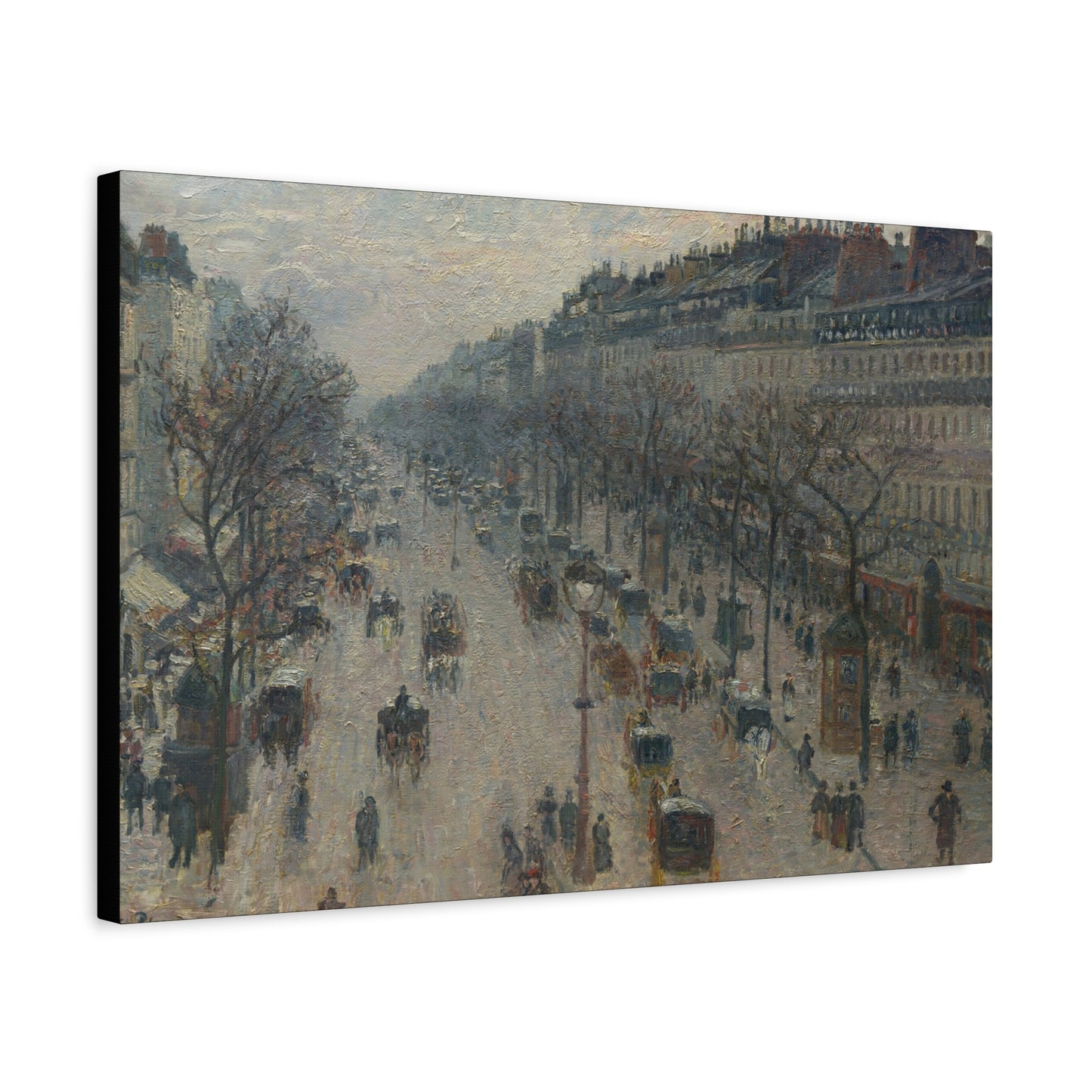 Pissarro, Camille - Boulevard Montmartre, Winter Morning (1897) - Canvas Block, unframed