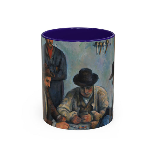 Cézanne, Paul - The Card Players (1892) - Colorful Accent Mugs