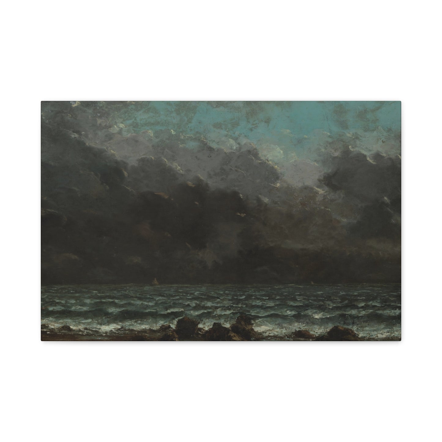 Courbet, Gustave - The Sea (1865) - Canvas Block, unframed