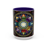 Mystic Jewel Mandala - Colorful Accent Mugs
