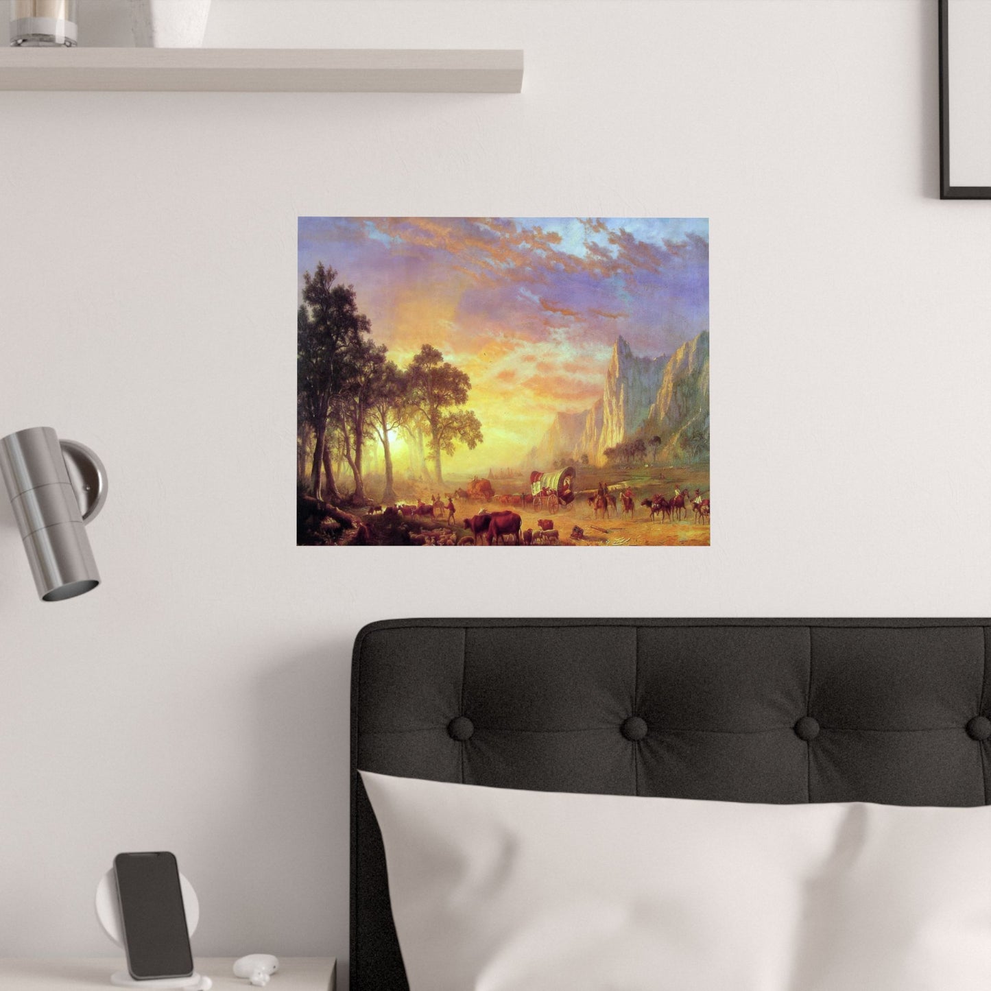 Bierstadt, Albert - Oregon Trail (1869) - Satin Posters