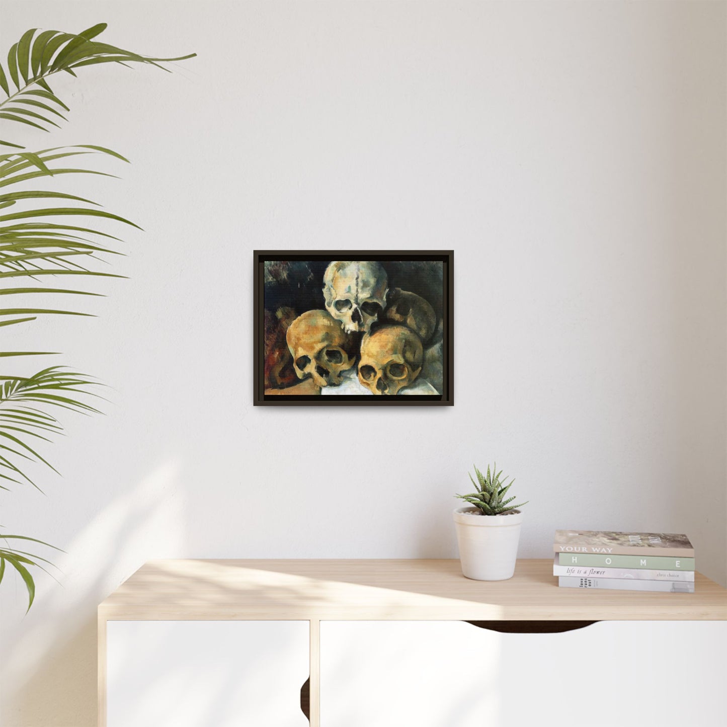Cézanne, Paul - Pyramid of Skulls (1901) - Matte Canvas, Framed