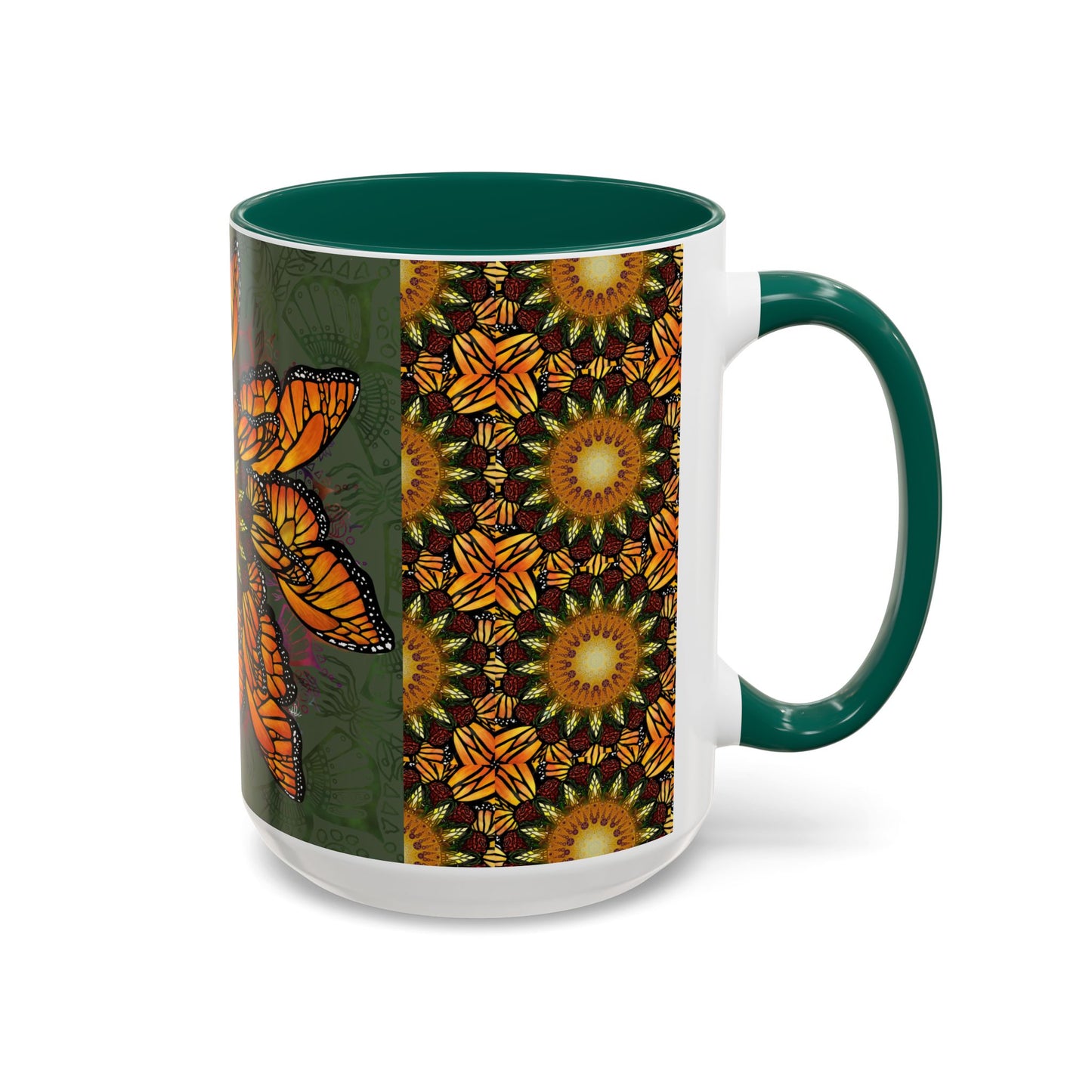 Pacio, Adam - Monarch Butterfly Mandala - Colorful Accent Mugs