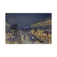 Pissarro, Camille - The Boulevard Montmartre At Night (1897) - Canvas Block, unframed