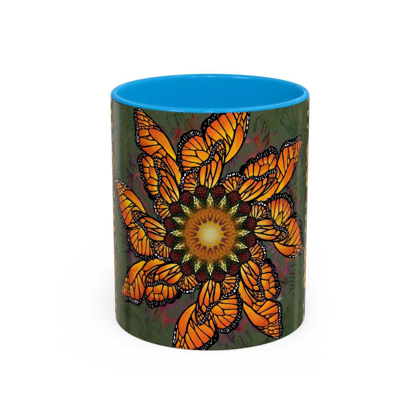 Pacio, Adam - Monarch Butterfly Mandala - Colorful Accent Mugs