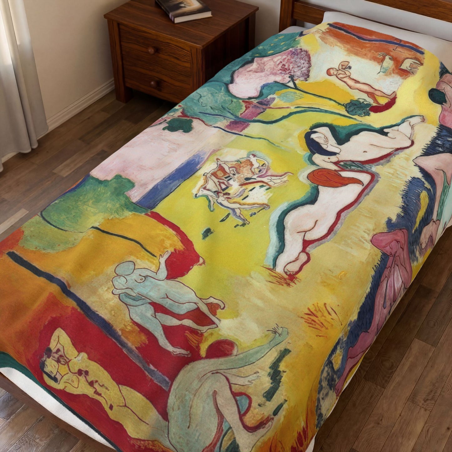 Matisse, Henri - The Joy of Life (1905) - Velveteen Plush Blanket