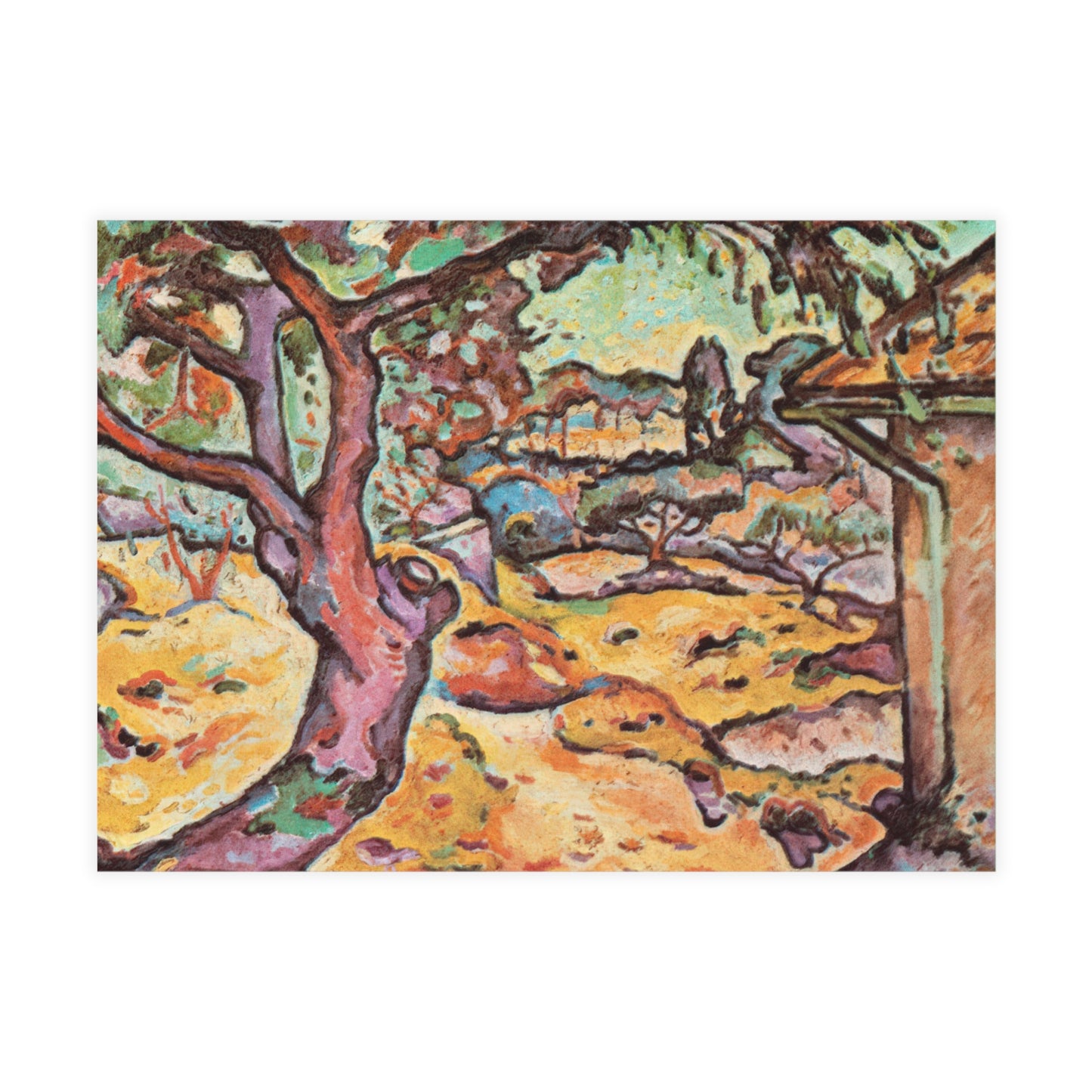Braque, Georges - Olive Tree near L'Estaque (1906) - Postcard Bundles with Envelopes Included