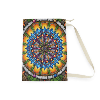 Pacio, Adam - Emerald Arrows Mandala - Laundry Bag