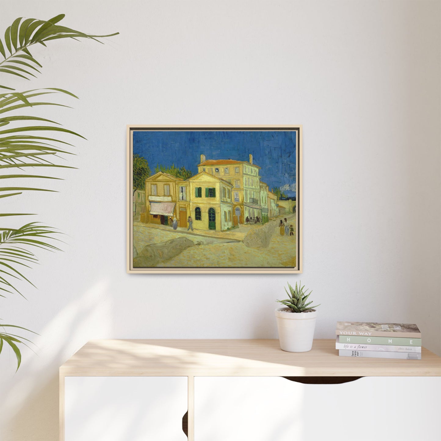 Van Gogh, Vincent - The Yellow House (1888) - Matte Canvas, Framed