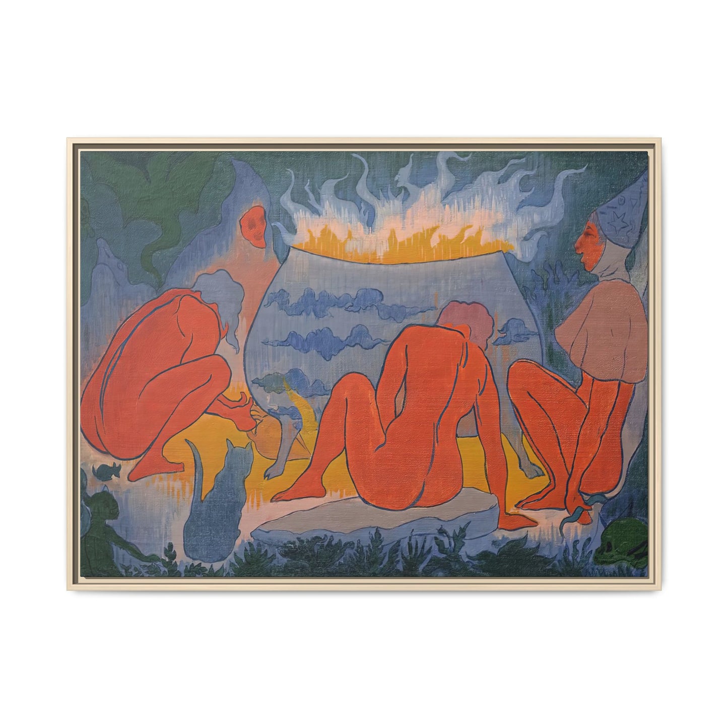 Ranson, Paul - Witches Around the Fire (1891) - Matte Canvas, Framed