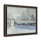 Monet, Claude - The Magpie (1868) - Matte Canvas, Framed