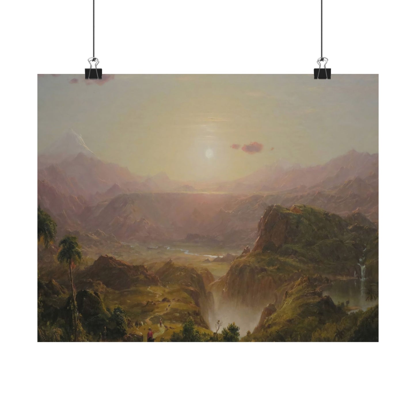 Church, Frederic Edwin - The Andes of Ecuador  (1854) - Satin Posters