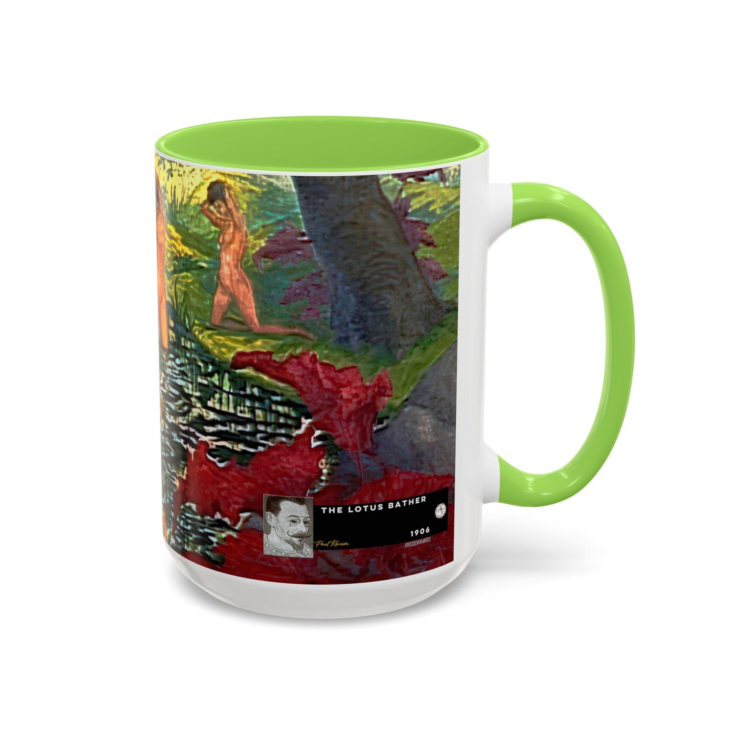 Ranson, Paul - The Lotus Bather (1906) - Colorful Accent Mugs